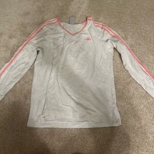 Pink adidas casual long sleeve
